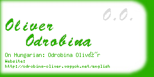 oliver odrobina business card